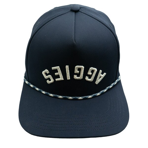 Utah State Aggies Upside Down Rope Cap Navy